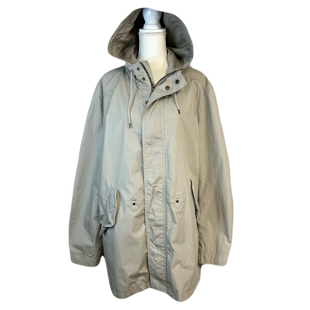 Sonoma Windbreaker Utility Jacket Size XL Full Zip Hooded Lightweight‎ Cotton